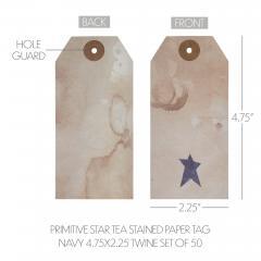 85081-Primitive-Star-Tea-Stained-Paper-Tag-Navy-4.75x2.25-w-Twine-Set-of-50-image-4