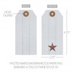 85091-Faceted-Barn-Star-Barnwood-Paper-Tag-Barn-Red-4.75x2.25-w-Twine-Set-of-50-image-4