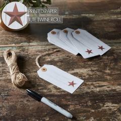 85091-Faceted-Barn-Star-Barnwood-Paper-Tag-Barn-Red-4.75x2.25-w-Twine-Set-of-50-image-5