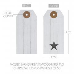 85092-Faceted-Barn-Star-Barnwood-Paper-Tag-Charcoal-3.75x1.75-w-Twine-Set-of-50-image-4