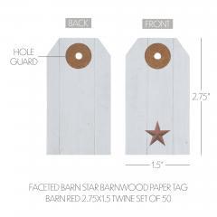 85095-Faceted-Barn-Star-Barnwood-Paper-Tag-Barn-Red-2.75x1.5-w-Twine-Set-of-50-image-4
