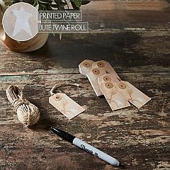 85089-Primitive-Star-Tea-Stained-Paper-Tag-Creme-2.75x1.5-w-Twine-Set-of-50-image-5