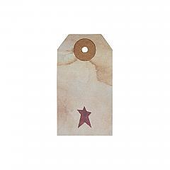 85088-Primitive-Star-Tea-Stained-Paper-Tag-Burgundy-2.75x1.5-w-Twine-Set-of-50-image-2