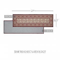 84661-Custom-House-Burgundy-Tan-Jacquard-Stair-Tread-Rect-Latex-8.5x27-image-4