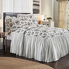 Annie Portabella Floral Ruffled Queen Coverlet 80x60+27