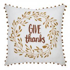 85287-Give-Thanks-Wreath-Pom-Pom-Pillow-18x18-image-2