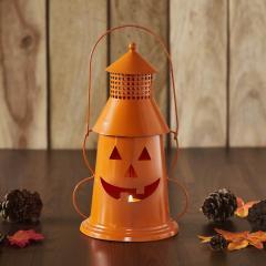 Tealight Holder Halloween Lantern Orange 12x8x6