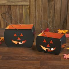 85291-Tealight-Holders-Trick-Or-Treat-Black-Set-of-2-image-1