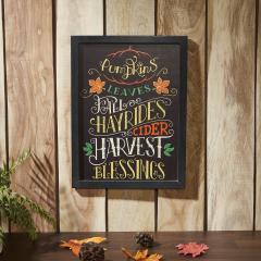 85384-Harvest-Blessings-Phrases-Black-Border-Wall-Sign-16x12-image-2