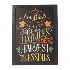 85384-Harvest-Blessings-Phrases-Black-Border-Wall-Sign-16x12-image-3
