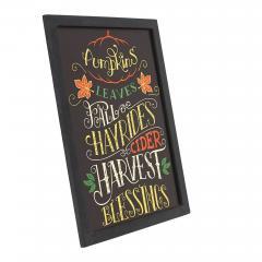 85384-Harvest-Blessings-Phrases-Black-Border-Wall-Sign-16x12-image-5