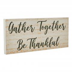 85401-Gather-Together-Be-Thankful-Green-on-Cream-Base-MDF-Sign-7x16-image-4