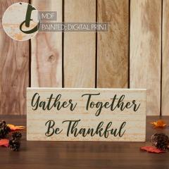 85401-Gather-Together-Be-Thankful-Green-on-Cream-Base-MDF-Sign-7x16-image-6