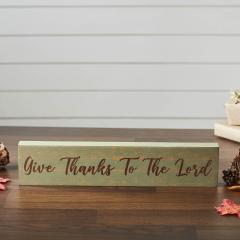 85402-Give-Thanks-To-The-Lord-Green-Base-MDF-Sign-3x14-image-1