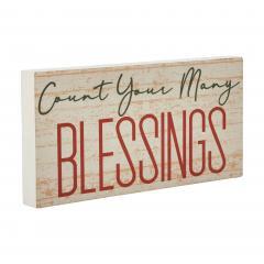 85407-Count-Your-Many-Blessings-Cream-Base-MDF-Sign-5x10-image-4
