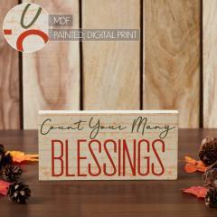 85407-Count-Your-Many-Blessings-Cream-Base-MDF-Sign-5x10-image-6