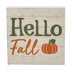 85409-Hello-Fall-Pumpkin-Cream-Base-MDF-Sign-5x5-image-2