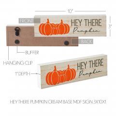 85411-Hey-There-Pumpkin-Cream-Base-MDF-Sign-3x10-image-5