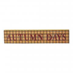 85412-Autumn-Days-Burgundy-on-Mustard-Base-MDF-Sign-3x14-image-2