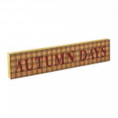 85412-Autumn-Days-Burgundy-on-Mustard-Base-MDF-Sign-3x14-image-4