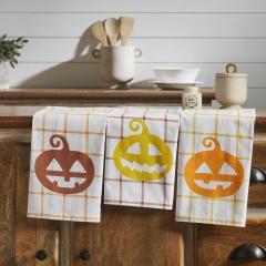 Country Halloween Tea Towel Set of 3 19x28