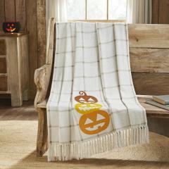 Country Halloween Woven Throw 50x60