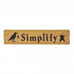 85416-Simplify-Prim-Stars-w-Raven-Mustard-Base-MDF-Sign-2.75x13-image-2