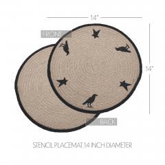 85534-Raven-Harvest-Stencil-Placemat-14-inch-Diameter-image-4