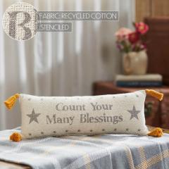 85550-Harvest-Blessings-Count-Your-Many-Blessings-Woven-Pillow-5x15-image-6