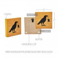 85419-Prim-Star-Raven-Mustard-Base-MDF-Sign-5x5-image-5