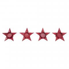 85294-Tealight-Holder-Star-Barn-Red-Set-of-4-1.5x5x5-image-2