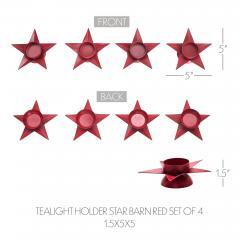 85294-Tealight-Holder-Star-Barn-Red-Set-of-4-1.5x5x5-image-5