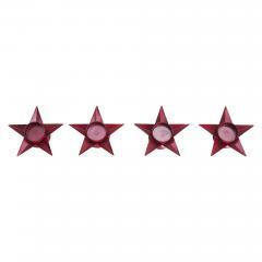 85295-Tealight-Holder-Star-Burgundy-Set-of-4-1.5x5x5-image-2