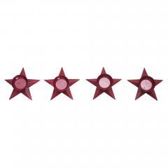 85295-Tealight-Holder-Star-Burgundy-Set-of-4-1.5x5x5-image-3