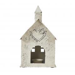 85300-Tealight-Holder-Metal-Village-House-C-Antique-Cream-9x5x5-image-4