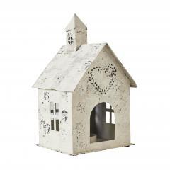 85300-Tealight-Holder-Metal-Village-House-C-Antique-Cream-9x5x5-image-5