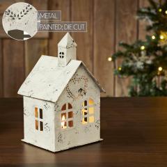 85300-Tealight-Holder-Metal-Village-House-C-Antique-Cream-9x5x5-image-7