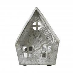 85303-Tealight-Holder-Metal-Village-House-F-Antique-Grey-3x2.75x2-image-3