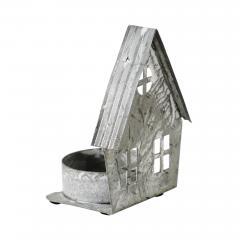 85303-Tealight-Holder-Metal-Village-House-F-Antique-Grey-3x2.75x2-image-5