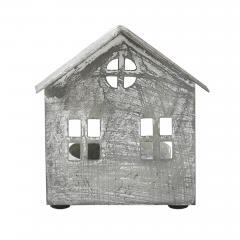 85304-Tealight-Holder-Metal-Village-House-G-Antique-Grey-3.25x2.75x2-image-3