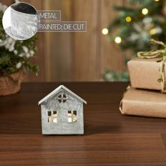 85304-Tealight-Holder-Metal-Village-House-G-Antique-Grey-3.25x2.75x2-image-7