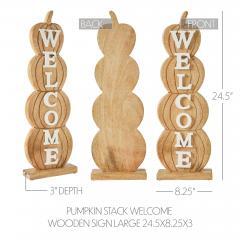 85465-Pumpkin-Stack-Welcome-Wooden-Sign-Large-24.5x8.25x3-image-5