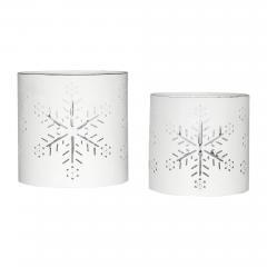 85310-Votive-Candle-Holder-Snowflake-Antique-White-Set-of-2-image-2