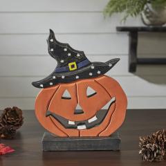 85466-Jack-O-Lantern-w-Witch-Hat-Wood-Decor-10x8x2-image-1