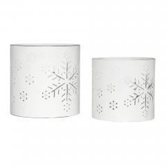 85310-Votive-Candle-Holder-Snowflake-Antique-White-Set-of-2-image-4