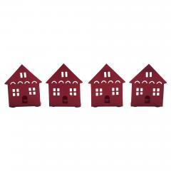 85314-Tealight-Holder-House-Barn-Red-Set-of-4-4.5x3.75x2.25-image-2