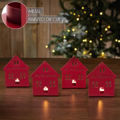 85314-Tealight-Holder-House-Barn-Red-Set-of-4-4.5x3.75x2.25-image-6