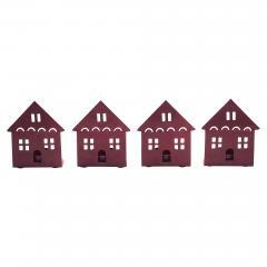 85316-Tealight-Holder-House-Burgundy-Set-of-4-4.5x3.75x2.25-image-2