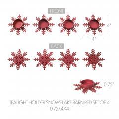 85317-Tealight-Holder-Snowflake-Barn-Red-Set-of-4-0.6x4.13x4.13-image-5