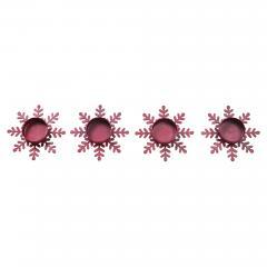 85319-Tealight-Holder-Snowflake-Burgundy-Set-of-4-0.6x4.13x4.13-image-2